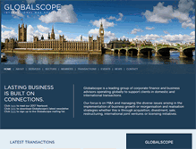 Tablet Screenshot of globalscopepartners.com